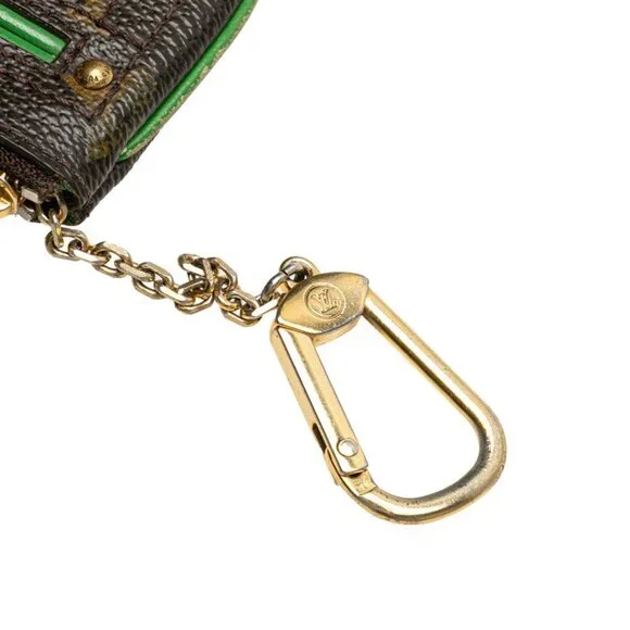 LOUIS VUITTON Brown Monogram Leather Pochette Mini Bag